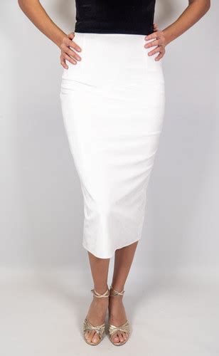 Stephanie White Velvet Tango Skirt Chique Dancewear