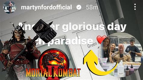 Mortal Kombat 2 Martyn Ford Confirms His Last Day Of Filming Shao Khan