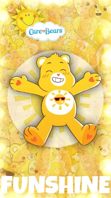 Shuffles Bear Wallpaper Care Bears Funshine Bear