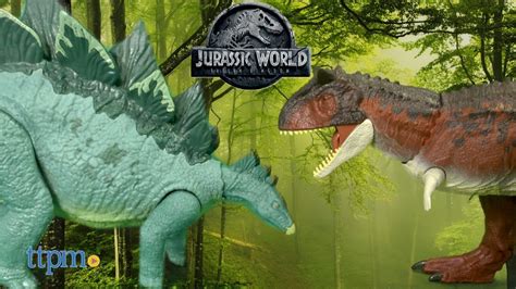 Toys Jurassic World Action Attack Carnotaurus Stegosaurus Dinosaur ...