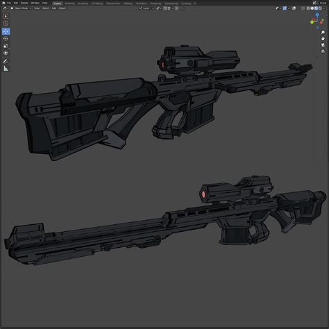 Artstation Anime Style Sci Fi Weapons Pack Resources