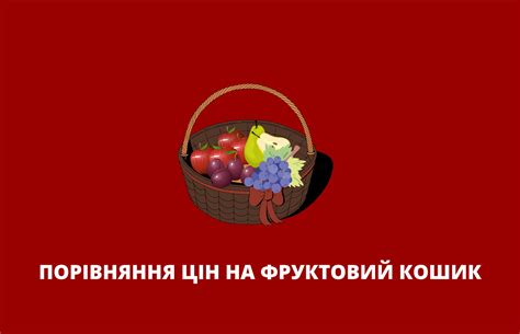 Порівняння цін на фруктовий кошик | Телерадіокомпанія "ВЕЖА"