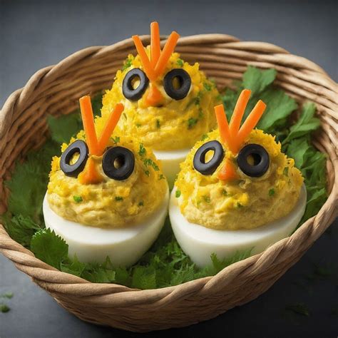 Deviled Egg Chicks Recipe Blissful Delight The Fresh Man Cook