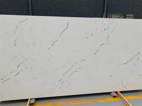 Artificial Quartz Kitchen Table Countertops Slab White Engineered