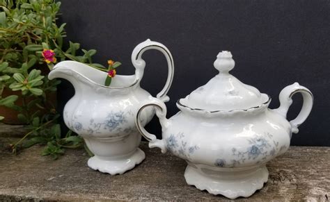 Vintage Sugar And Creamer Set Haviland Bavaria Germany Hand Etsy