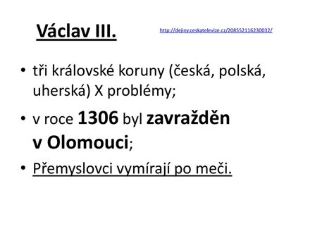 VRCHOLNÝ STŘEDOVĚK U NÁS ppt stáhnout