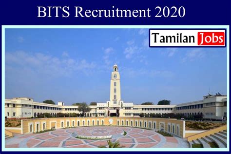 BITS Pilani Recruitment 2020 Out JRF Jobs