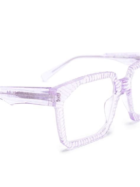 Kuboraum K Square Frame Glasses Purple Farfetch