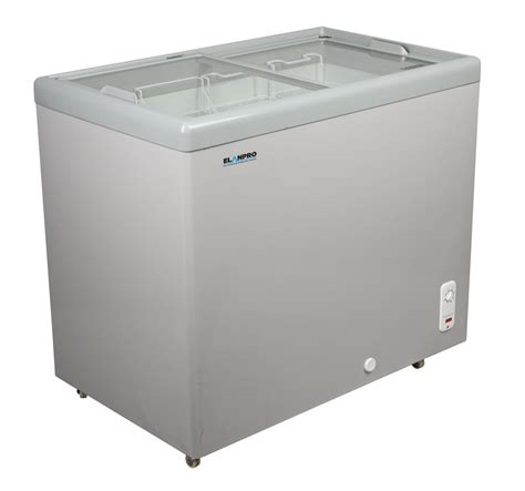 Elanpro Ekg A Double Door Flat Glass Top Freezer X X Mm