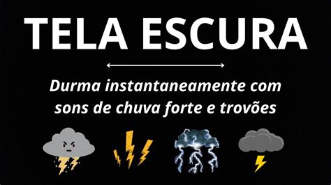 Durma instantaneamente sons de chuva forte e trovões furiosos no