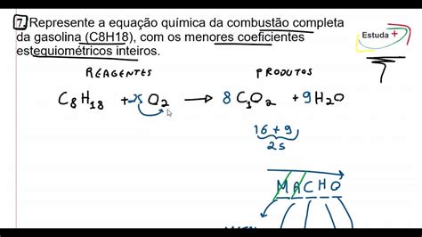 Balanceamento De Equa Es Qu Micas Em Um Exerc Cio Youtube