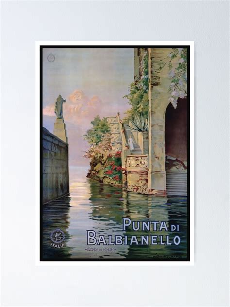 Lake Como Italy Poster Vintage Travel Design Lago Di Como Poster For