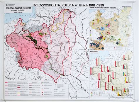 Mapa Polska Międzywojenna Niska cena na Allegro pl