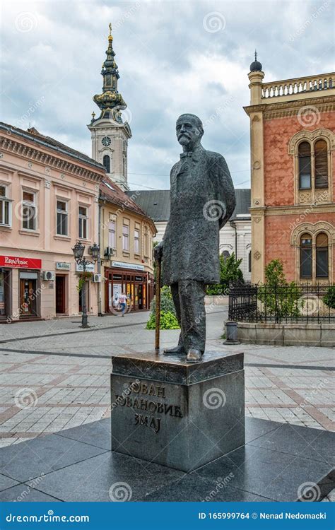 Novi Sad City Center. Square in Front of the Bishop`s Palace Serbian ...