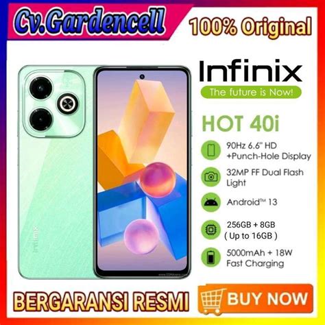 Jual Infinix Hot I Ram Gb Garansi Resmi Green Di Seller Cv Gardencell Cv Gardencell