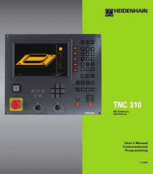 Heidenhain TNC 310 Conversational Programming User Manual Pdf CNC Manual