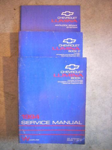 Purchase 1994 94 Chevy Chevrolet Lumina Shop Service Repair Book Manual