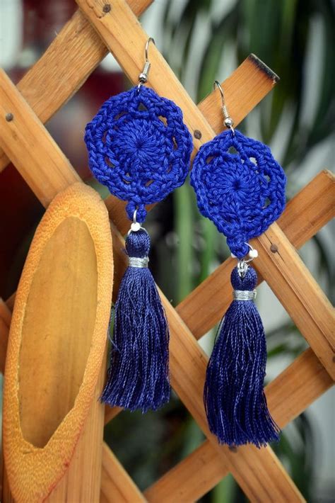 Handmade Crochet Earrings Etsy Etsy Earrings Crochet Earrings