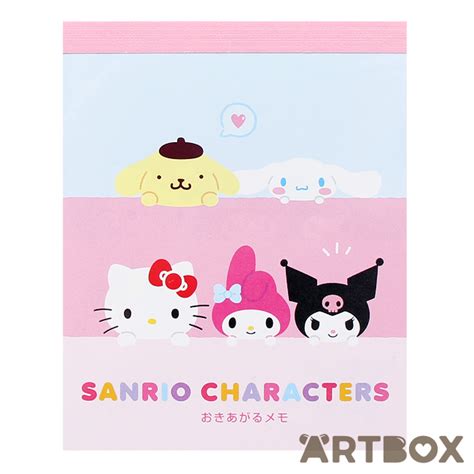 Buy Sanrio Characters Border Memo Pad with Die Cut Pages at ARTBOX