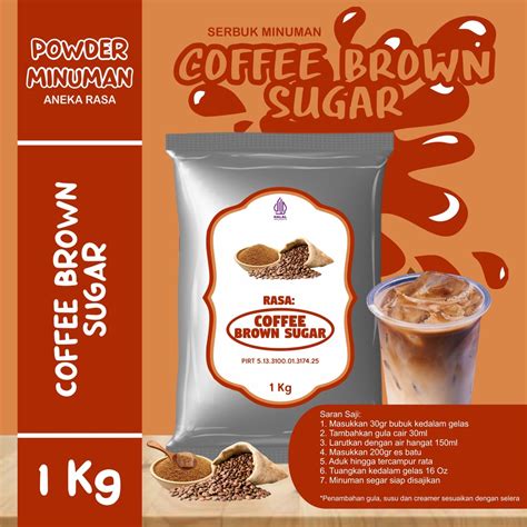 Jual Bubuk Serbuk Minuman 1kg Rasa Kopi Gula Aren Bubuk Minuman