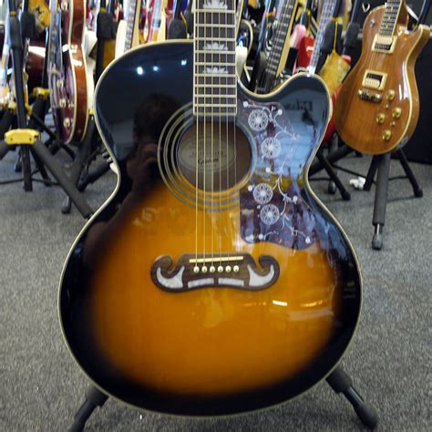 Epiphone Ej 200ce Sunburst W Hard Case 2nd Hand Rich Tone Music