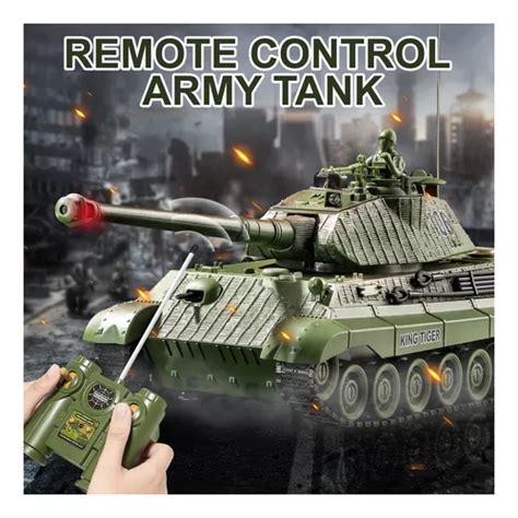 Tanque De Control Remoto Ww2 Rey Alemn Tigre Militar Jugu En Venta