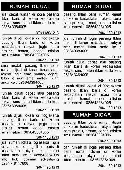 Contoh Iklan Baris Pengertian Ciri Ciri Jenis Dan Cara Membuatnya