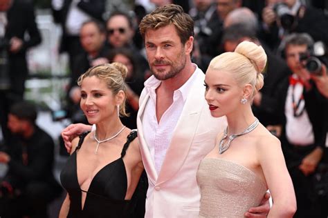 Photo Elsa Pataky Chris Hemsworth Anya Taylor Joy à Lavant