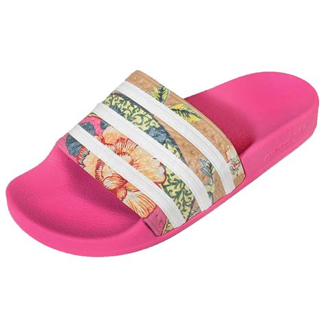 Adidas Originals Adilette W The FARM Company Pink Womens Slides Sandals