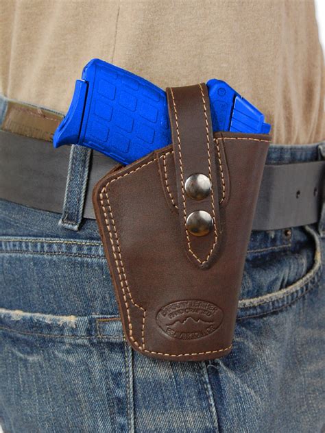 NEW Barsony OWB Brown Leather Holster Smith & Wesson Small 380 Ultra-Comp 9mm 40 - Holsters