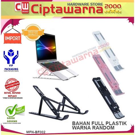 Jual Stand Holder Plastik Laptop Notebook Ipad Tablet Dudukan Lipat P1