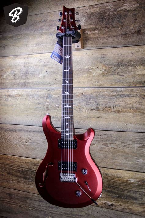 PRS S2 Custom 22 Semi Hollow in Custom in Satin Red Metallic w/Gig Bag ...