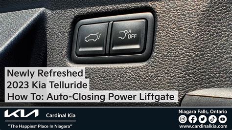 Refreshed Kia Telluride How To Use Your Auto Closing Power