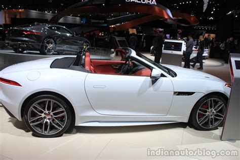 Jaguar F Type Awd Side View At The Los Angeles Auto Show 2014