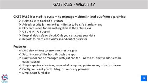 Gate Pass Visitor Management System Introduction