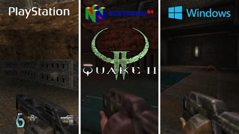 Quake Ii Ps Vs Nintendo Vs Pc Graphics Comparison Youtube