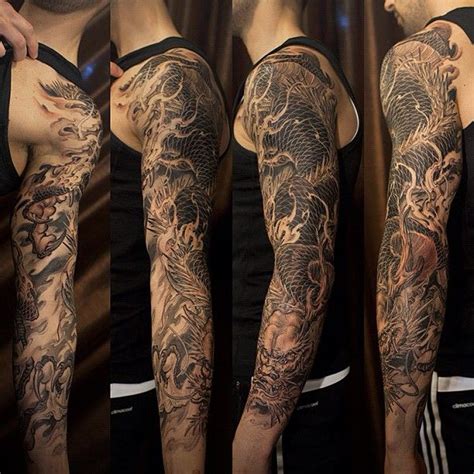 Dragon Sleeve By Tony Hu Of Chronic Ink Dragon Sleeve Tattoos