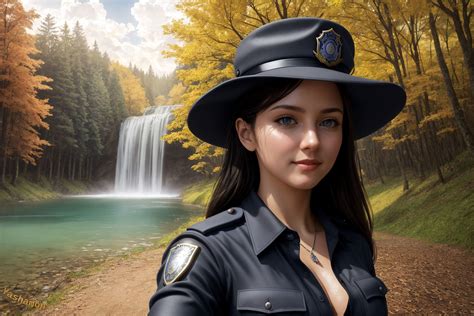 [AI] Police officer selfie by Yashamon on DeviantArt