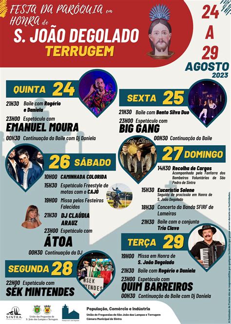 Festas Em Honra De S O Jo O Degolado Na Terrugem Sintra Not Cias