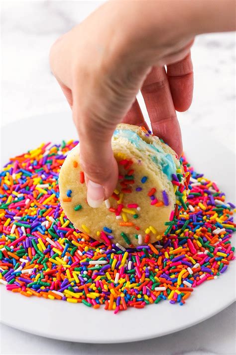 Easy Cake Batter Ice Cream Sandwiches Life Love And Sugar