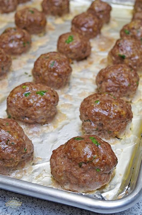 Baked Italian Meatballs Classic Italian American Style Meatballs