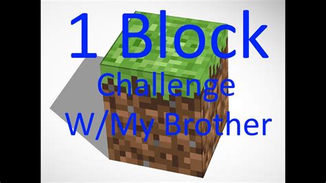 1 Block Survival Challenge Minecraft Bedrock Skyblock W Landon