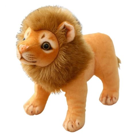 Liwen 2328cm Lion Plush Toy Fully Filled Lovely Soft Animal Doll Sofa