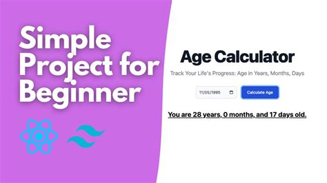 Build Age Calculator App In React Project For Beginner Youtube