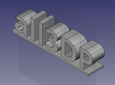 How To 3d Print Letters Or Text Using Freecad Artofit