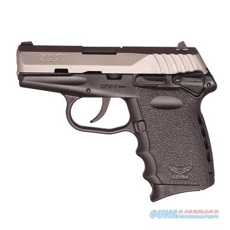 Sccy Cpx 1 9mm Auto Pistol Black Satin For Sale