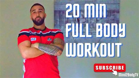 20 Min Full Body Workout No Equipment Mind2bodytv Youtube