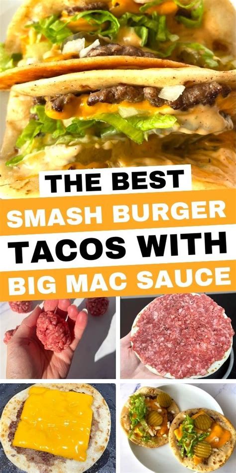 Big Mac Smash Burger Taco Recipe Viral Tiktok Tacos Recipe Smash