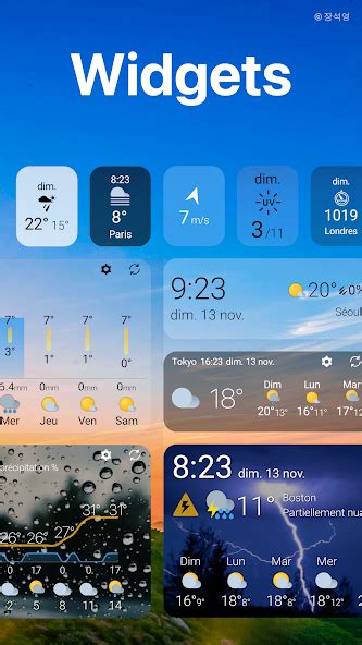 Télécharger Météo Widget Weawow Personnalisation Les Numériques