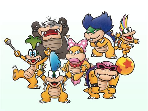 The Koopalings 2d By Pxlcobit On Deviantart